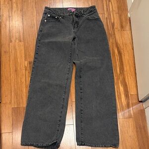 Edikted Black Wide-Leg Jeans